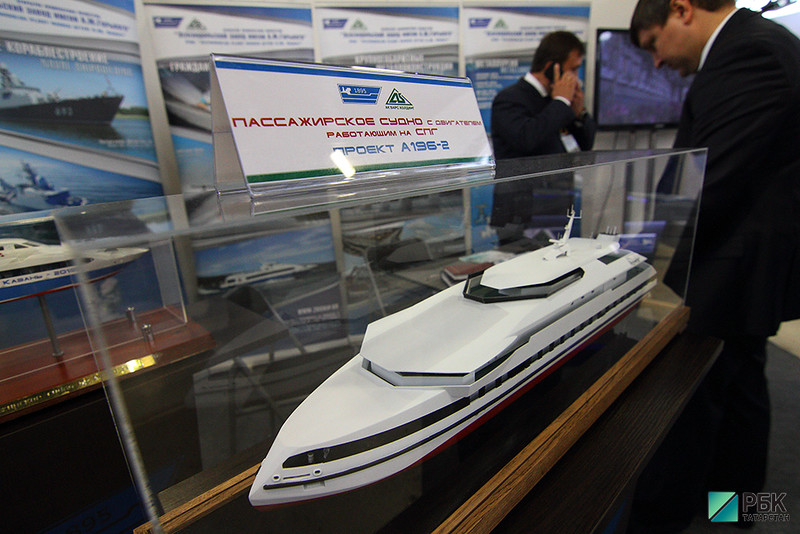 В Татарстане заложили первый в России пассажирский корабль на СПГ
