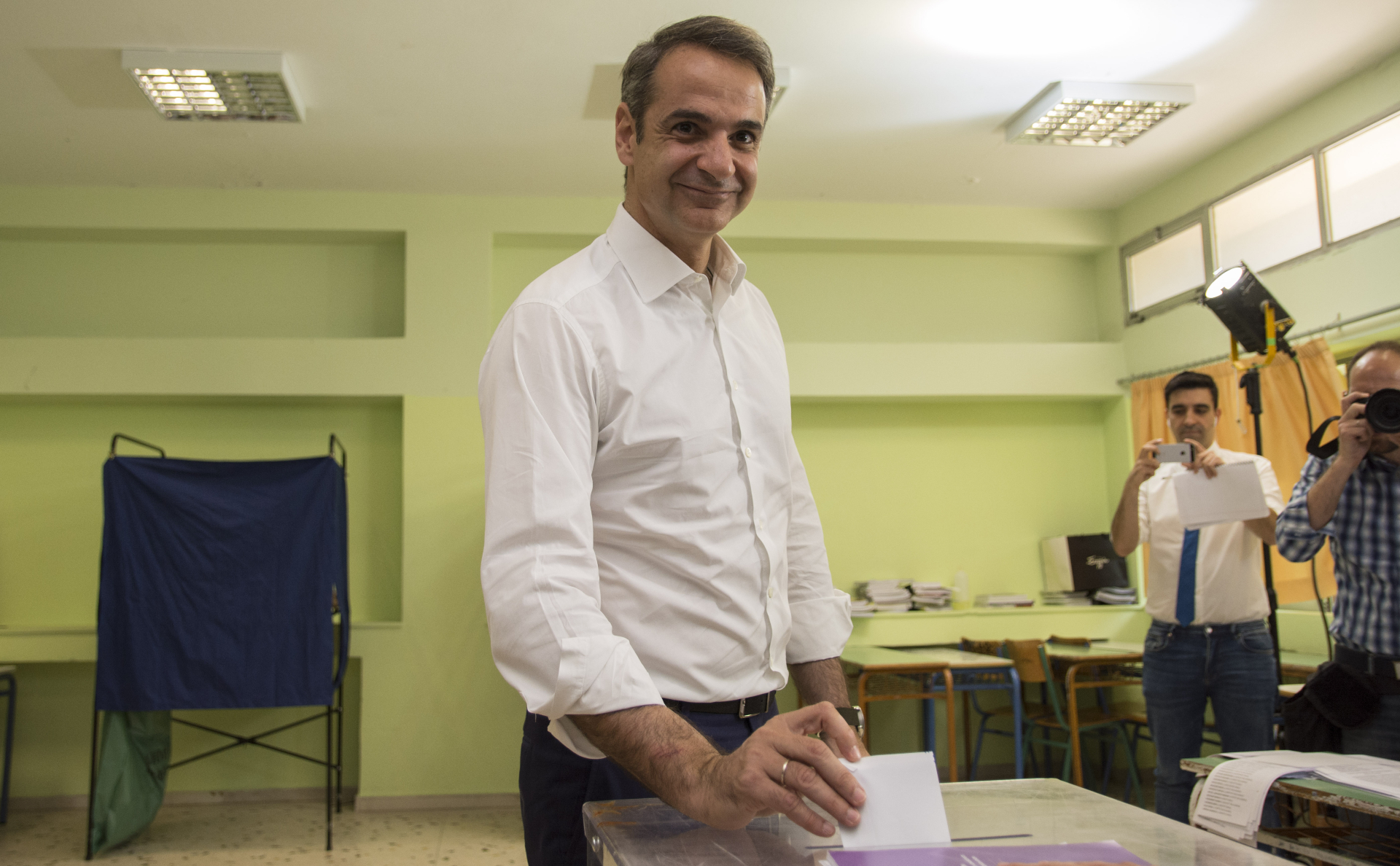 Лидер оппозиционной партии Греции &laquo;Новая демократия&raquo; Кириакос Мицотакис
