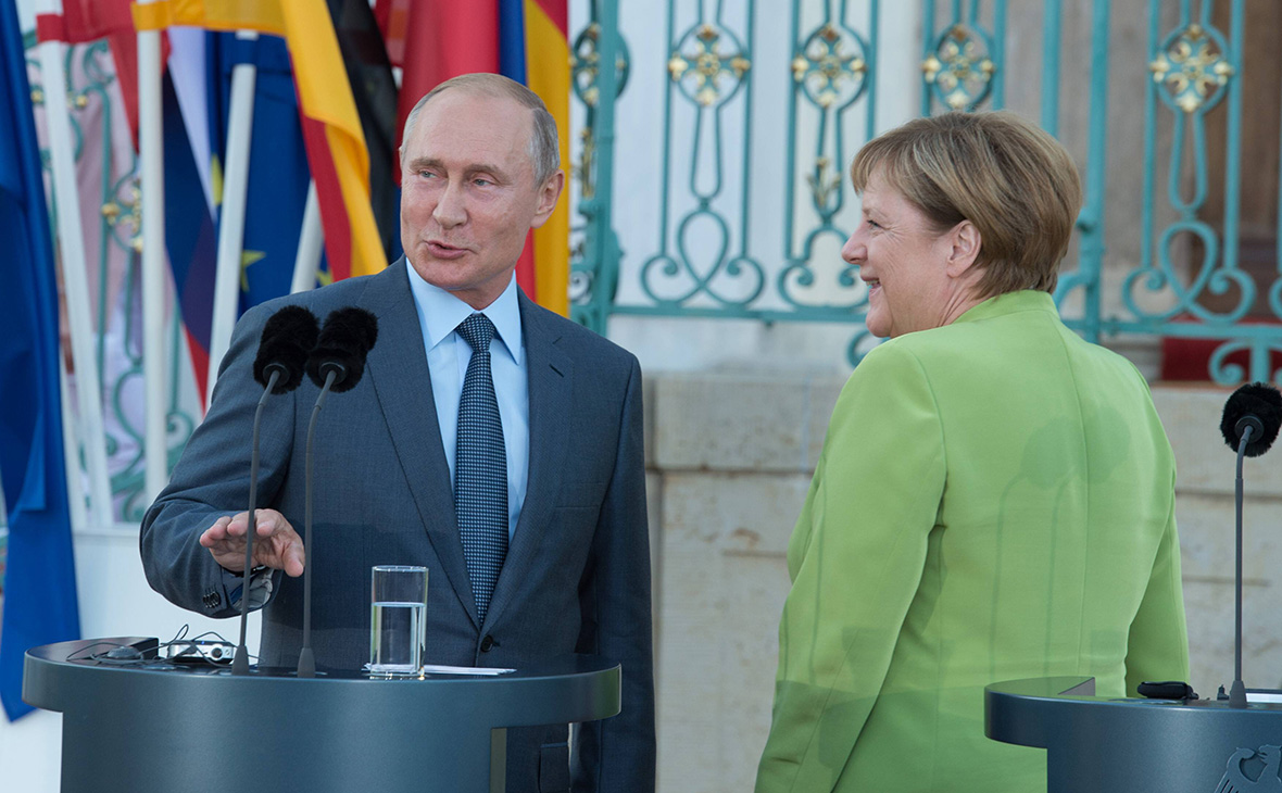 Владимир Путин и Ангела&nbsp;Меркель