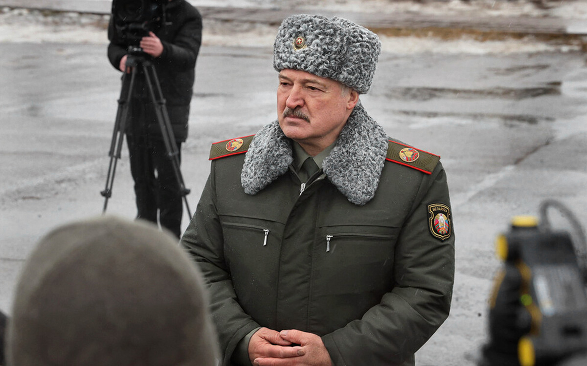 Александр Лукашенко на Осиповичском полигоне, Белоруссия