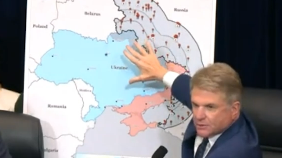 В конгрессе показали карту России с зоной ударов американскими ракетами