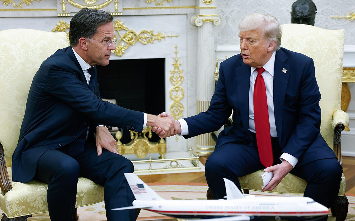 Марк Рютте и Дональд Трамп