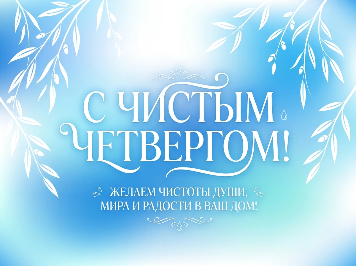 Открытки на Чистый четверг. 10 картинок с традиционными поздравлениями