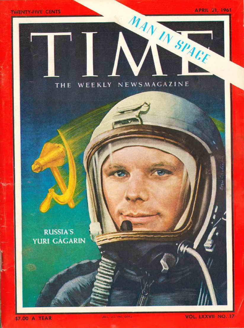 Обложка журнала Time от 21 апреля 1961