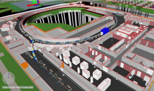 Проектирование ЦКП «СКИФ» проводилось с использованием 3D-моделирования (BIM-модель)