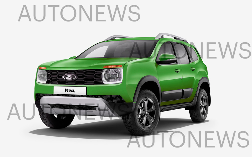Рендерное изображение Lada Niva Legeng, которая выйдет в 2024 году.