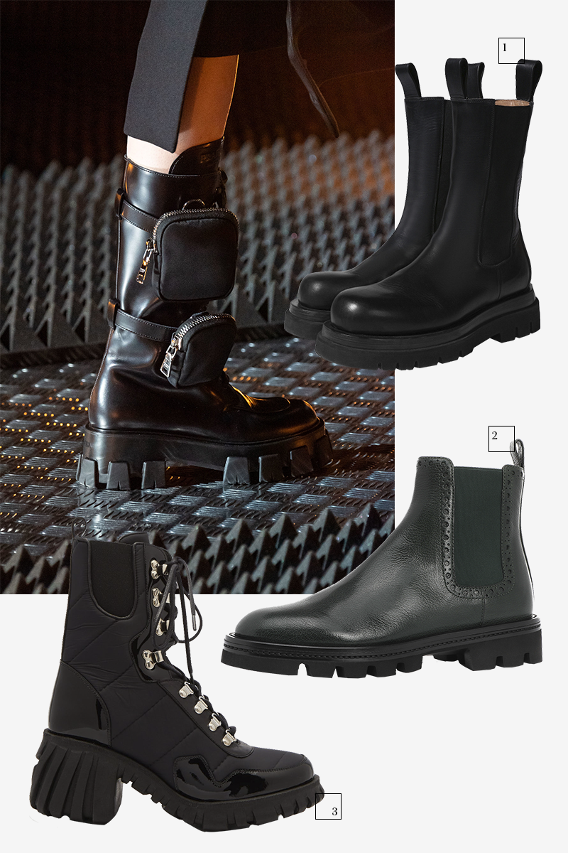 Prada
1) Bottega Veneta (Третьяковский проезд), 57 000 руб.
2) Pas De Rouge (Rendez-Vous), 22 990 руб.
3) Marques’Almeida, 30 675 руб.
