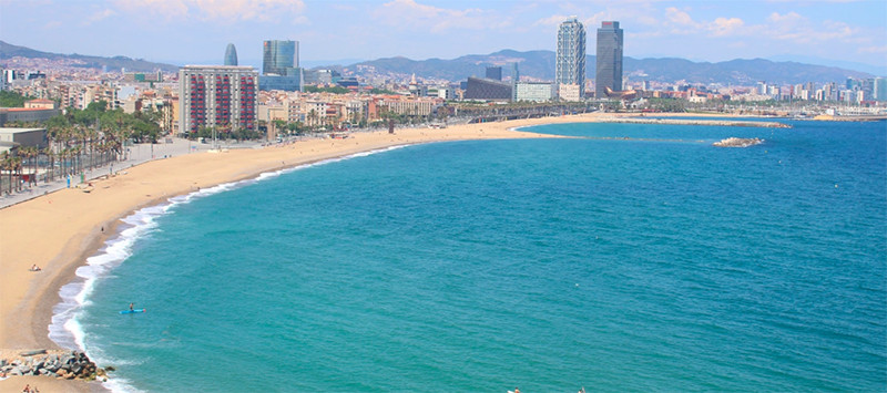 Вид из окон W Barcelona