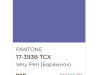 Сиреневый оттенок 17-3938 Very Peri, выбранный цветом года 2022. Впервые за годы работы Pantone создал цвет самостоятельно, опираясь на цифровые технологии, а не выбрал из уже имеющейся цветовой палитры. Создатели характеризовали новый цвет как &laquo;динамичный синий с живительным фиолетово-красным оттенком, который сочетает в себе верность и постоянство синего с энергией и возбуждением красного&raquo;.
