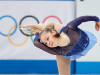 Юлия Липницкая во время выступления в короткой программе женского одиночного катания командных соревнований по фигурному катанию на XXII зимних Олимпийских играх