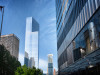 До 2001 года на&nbsp;Манхэттене уже существовало здание под&nbsp;названием 4 World Trade Center: так назывался построенный в&nbsp;1975 году девятиэтажный бизнес-центр, офисы в&nbsp;котором занимали Deutsche Bank и&nbsp;Нью-Йоркская торговая палата. Самолеты не&nbsp;врезались в&nbsp;этот дом во&nbsp;время террористической атаки 11 сентября 2001 года, однако&nbsp;обрушение соседних небоскребов привело к&nbsp;повреждениям здания и&nbsp;власти решили снести первый 4 World Trade Center
