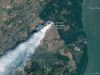 Снимок одного из крупных пожаров на свалке Деонар в 2016 году