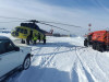 Конструкции АМС доставляются вертолетом до населенного пункта Бахта, Красноярский край. В зимнее время туда можно добраться только средствами авиации