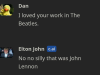 Чат-бот может отвечать как Джон Леннон, Элтон Джон или любая другая известная персона