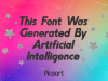 AI шрифты от приложения Picsart