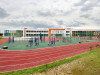 На территории школы расположен современный стадион. Благодаря своим размерам и оснащению он способен принять любые соревнования городского формата вне зависимости от сезона