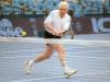 Иван Силаев принимает участие в товарищеском матче во время теннисного турнира &laquo;Кубок Кремля&raquo;, ноябрь 1991 года