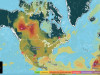 Степень загрязнения воздуха в Северной Америке