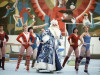 Дед Мороз во время показательных выступлений по аэробике в &laquo;Олимпийском&raquo;. 1984 год
