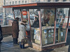 Газетный киоск на проспекте Карла Маркса в Москве. 1971 год