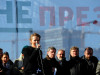 Ксения Собчак во время выступления на митинге «За честные выборы» в Москве