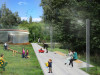 Детскую площадку перенесут в центральную часть парка и разместят на природных покрытиях из щепы и спортивного газона