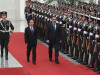6-й Премьер Госсовета КНР&nbsp;Вэнь Цзябао&nbsp;и Карим Масимов на церемонии приветствия в Доме народных собраний в Пекине, Китай, 31 марта 2012 г.