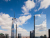 Слева &mdash; самое высокое сооружение&nbsp;США, One World Trade Center, справа&nbsp;&mdash;&nbsp;небоскреб Фумихико Маки
