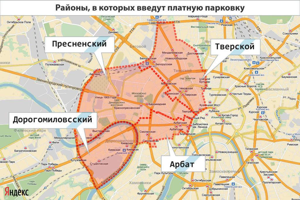 Карта москвы тверская