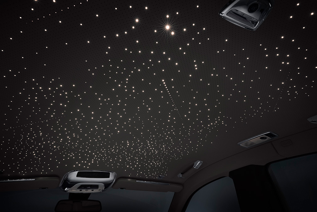 Звездное небо в роллс ройсе фото