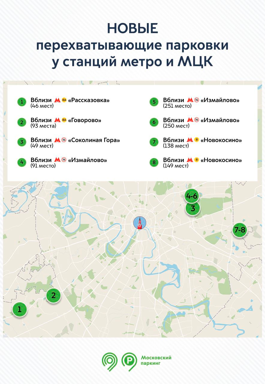 Перехватывающие парковки карта тройка