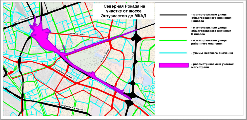 Южная рокада карта