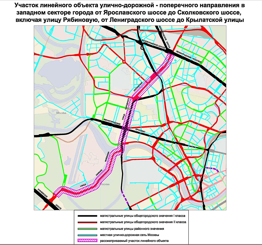 Карта развития дорожной сети москва