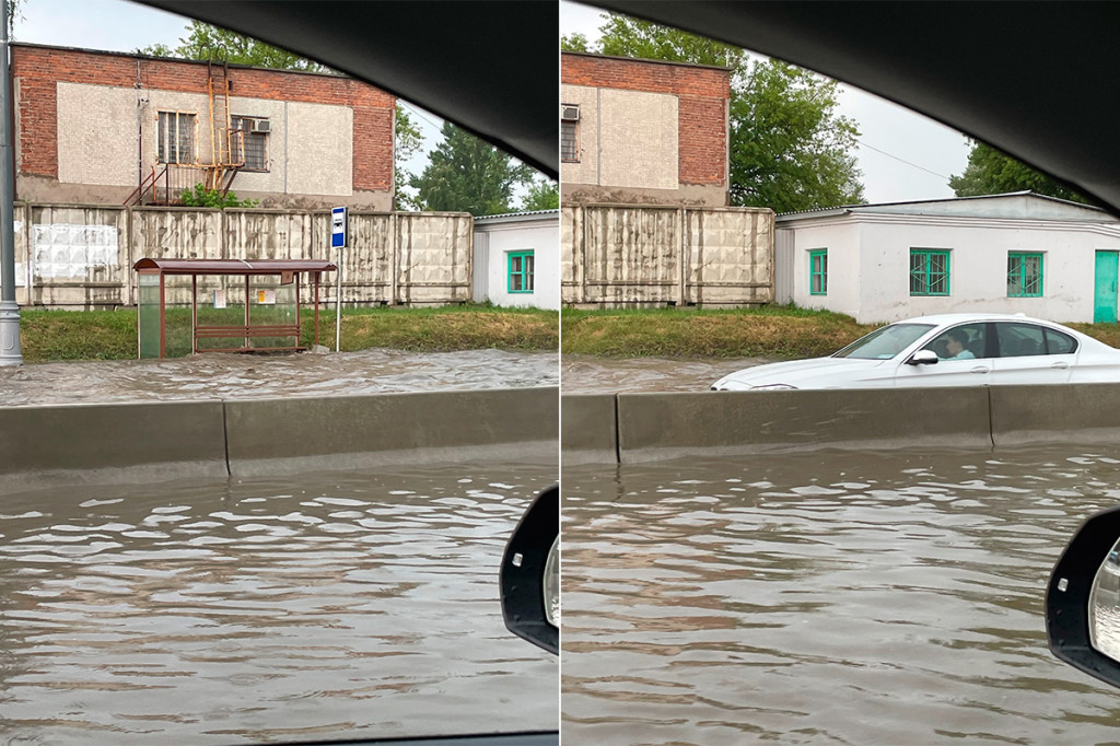 Вчерашний потоп в москве