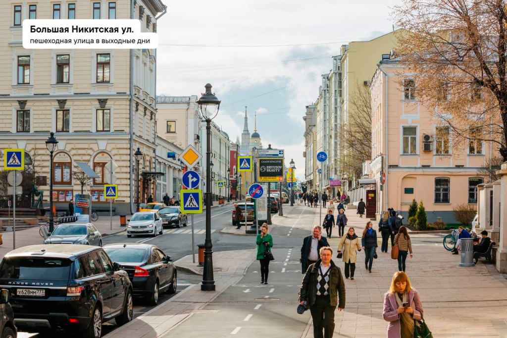 Пешеходные улицы москвы в центре