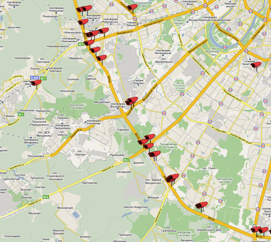 Карта дорожных камер. Расположение камер видеофиксации. Схема расположения камер видеофиксации. Камеры видеофиксации МКАД. Расположение камер видеонаблюдения ГИБДД.