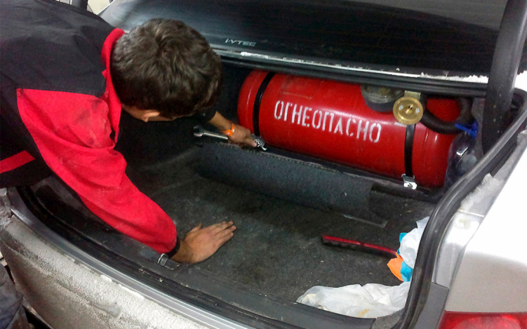 Установка ГБО на метане в авто