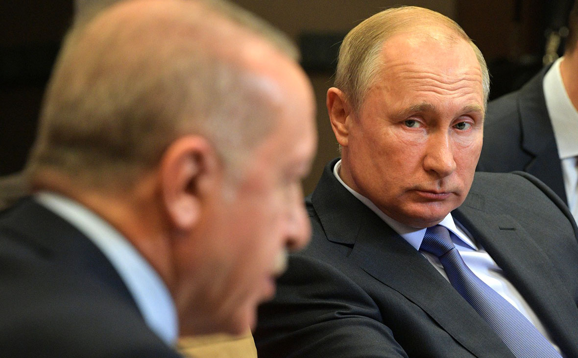 Реджеп Тайип Эрдоган и Владимир Путин