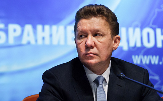 Предправления «Газпрома» Алексей Миллер во время годового собрания акционеров компании «Газпром», 30 июня 2016 года