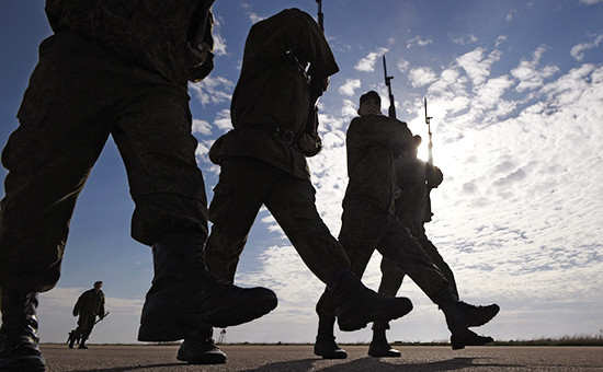 Военнослужащие в Крыму, апрель 2015 года