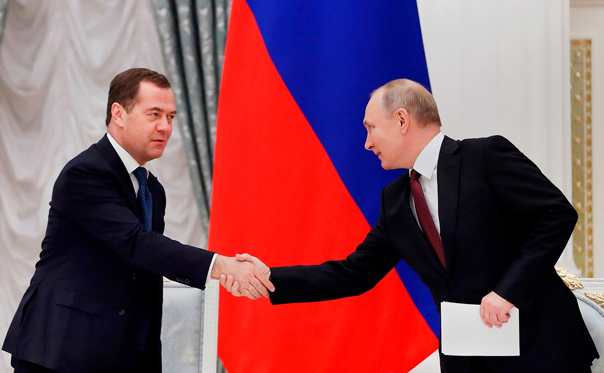 Дмитрий Медведев и Владимир Путин