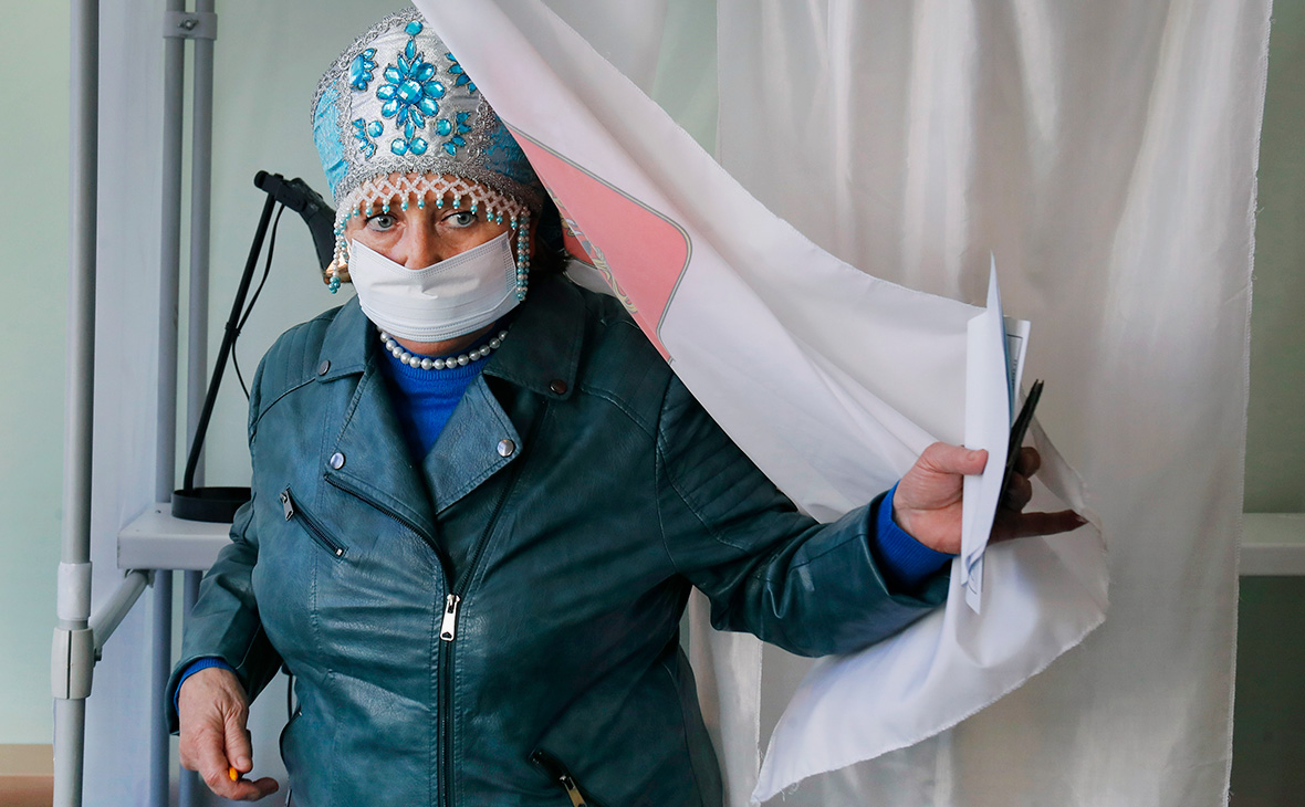 Избирательный участок в деревне Лупполово, Ленинградская область