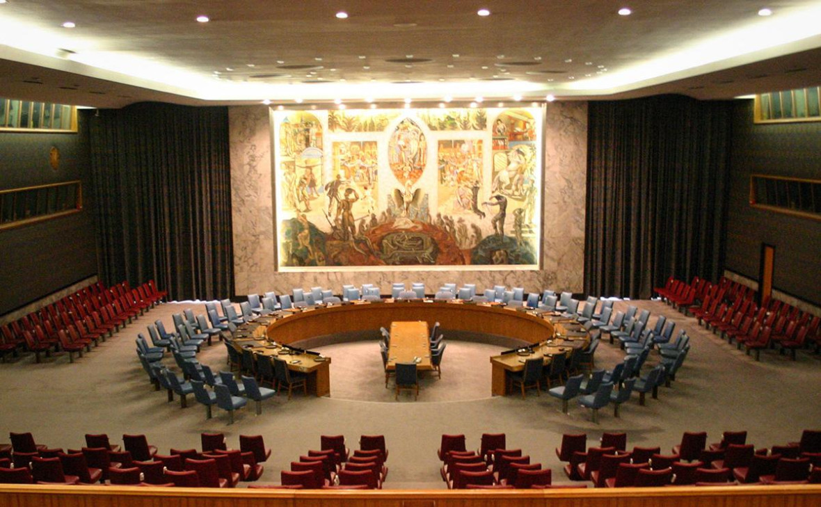 Зал заседаний Совета безопасности ООН