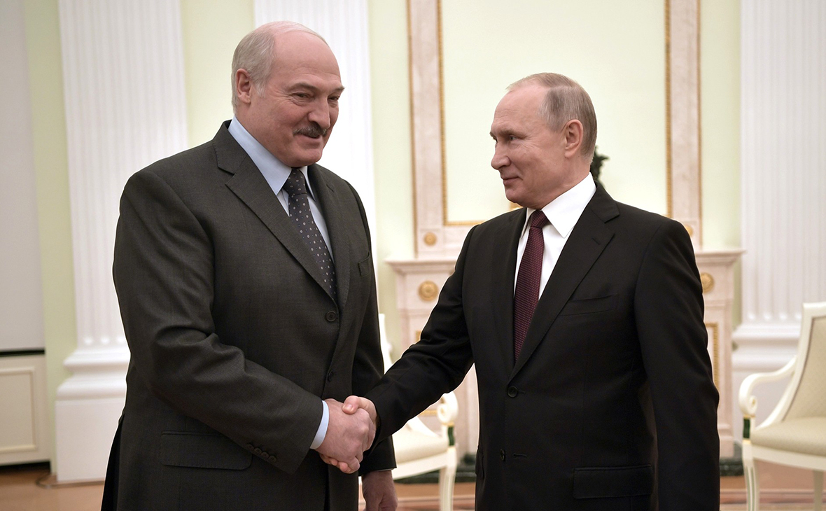 Александр Лукашенко и Владимир Путин
