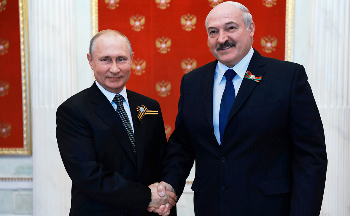 Владимир Путин и Александр Лукашенко