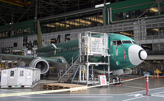 Производство самолета Boeing 737