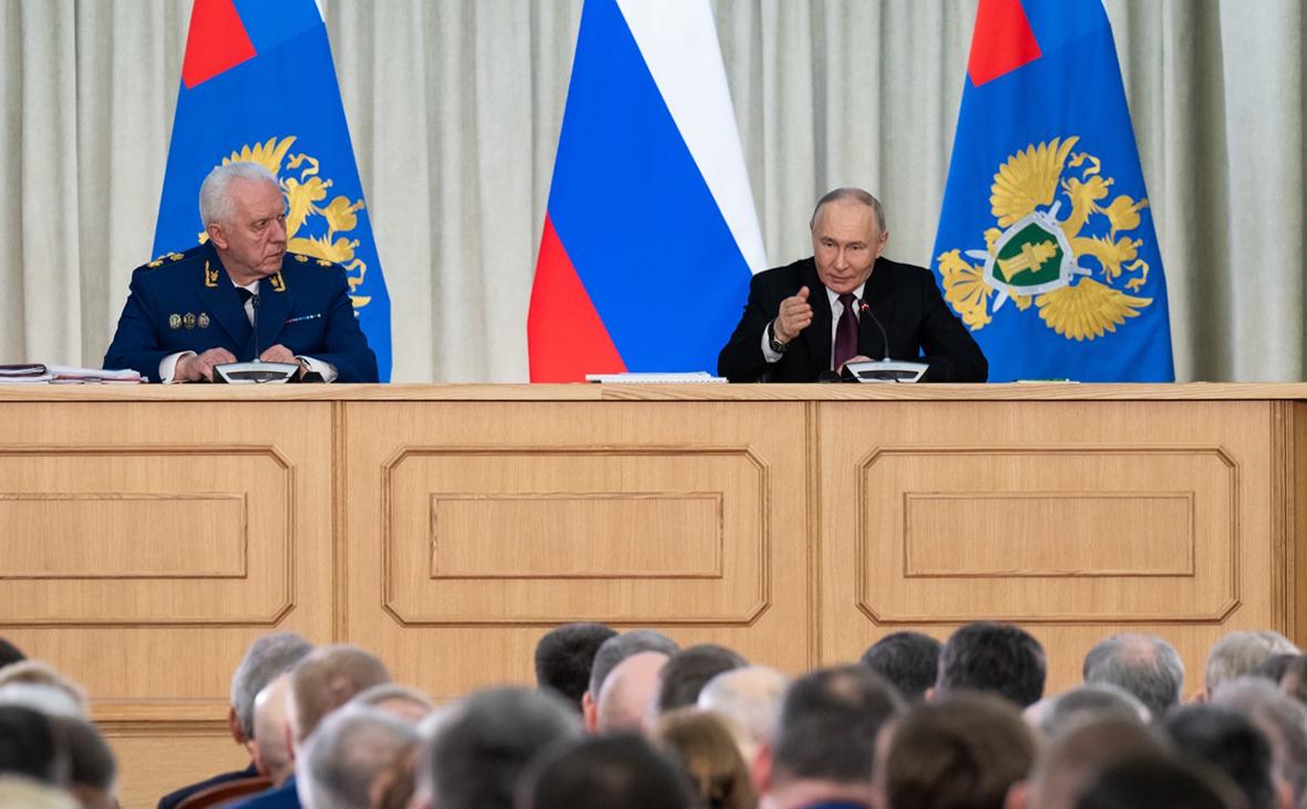 Александр Гуцан и Владимир Путин