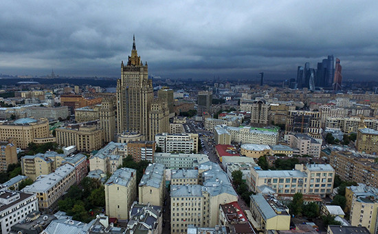 Москва, вид на Запад, на здание МИД России