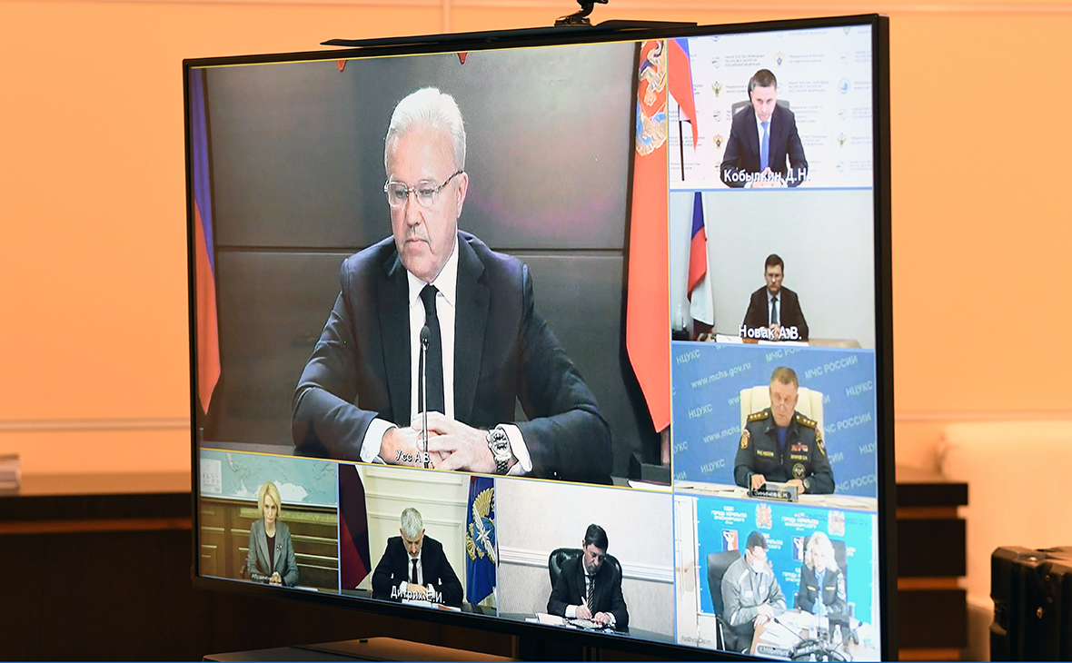 Совещание о мерах по ликвидации разлива дизельного топлива в Красноярском крае