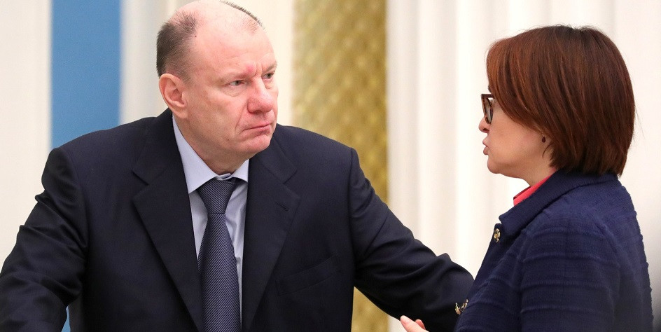 Президент «Норильского никеля» Владимир Потанин (слева) и глава ЦБ Эльвира Набиуллина